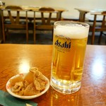 Izakaya Matsu - 2017年10月　生ビール中【450円】