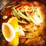 李朝園 梅田堂山店 - 清涼感あふれるスープがいい。