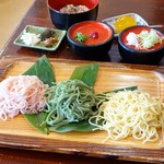 Umembansho - 2017年10月　うーめん三昧【994円】奥のご飯は別です