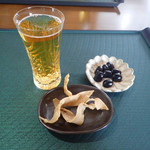 杜のそば家 山本 - 揚げ蕎麦と黒豆