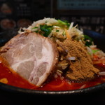 Taishouhiko - 辛味味噌ラーメン（2辛、麺固め、魚粉多め）アップ