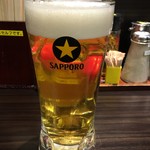 呼び戻しとんこつ 光四郎 - 生ビール