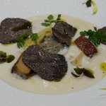 レ セゾン - 季節の野菜のポトフ 黒トリュフと花塩を散りばめて