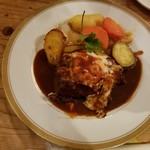 洋風田舎食堂 ナージュ - チーズハンバーグ