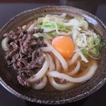 くれちうどん - 肉月見うどん