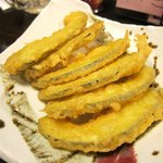 笑福酒場ぜん - 黒皮南京の天ぷら