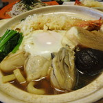峰本 - 牡蠣なべ焼き