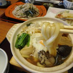 峰本 - 牡蠣なべ焼き