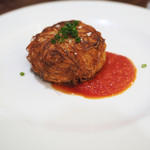 ICARO miyamoto - じゃがいもをまとった白子のソテーアラビアータソース