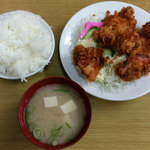 一楽ラーメン - から揚げ定食