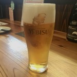 赤池で最高の食材と自然派ワイン・純米酒を楽しむお店 陽なたぼっこ - 生ビール