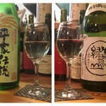 赤池で最高の食材と自然派ワイン・純米酒を楽しむお店 陽なたぼっこ - 日本酒グラス