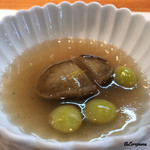 Sushi Arata - 鮑の柔らか煮と藤九郎銀杏