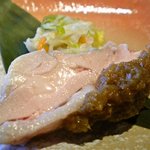 鉄板焼レストラン八景 - 前菜　蒸鶏のねぎソース