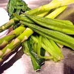鉄板焼レストラン八景 - 付け合せの野菜