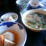 割烹の宿 美鈴 - 朝ごはん、名物のお味噌汁