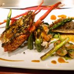 鉄板焼レストラン八景 - 「伊勢」伊勢海老と帆立貝柱といさき