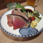 かつおの土佐造りです