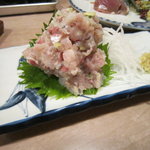 房州　釣りあじのたたきです