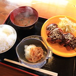 食堂 - 特製味噌タレ  チキンカツ定食