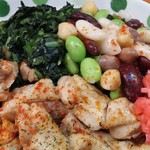 火星カレー - 鶏カレー＋豆＋草