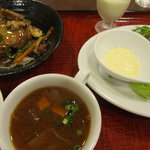 豆花 - 豆腐ハンバーグ＆コロッケランチ