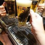 貝焼酒場 カイフォルニア - 生ビールで乾杯！