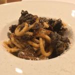 カーサ・デル・チーボ - ポルチーニセッキを練りこんだキタッラ 青首鴨のラグー