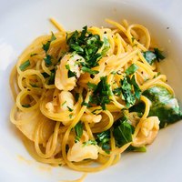 MAIN DINING by THE HOUSE OF PACIFIC - 海老のクリームソースと小蕪のスパゲティーニ
