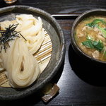 山元麺蔵 - 豚のつけ麺（香味油投入バージョン）