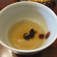 ろあん松田 篠山店 - ①黒豆茶・・本日（お昼）コースのスタート