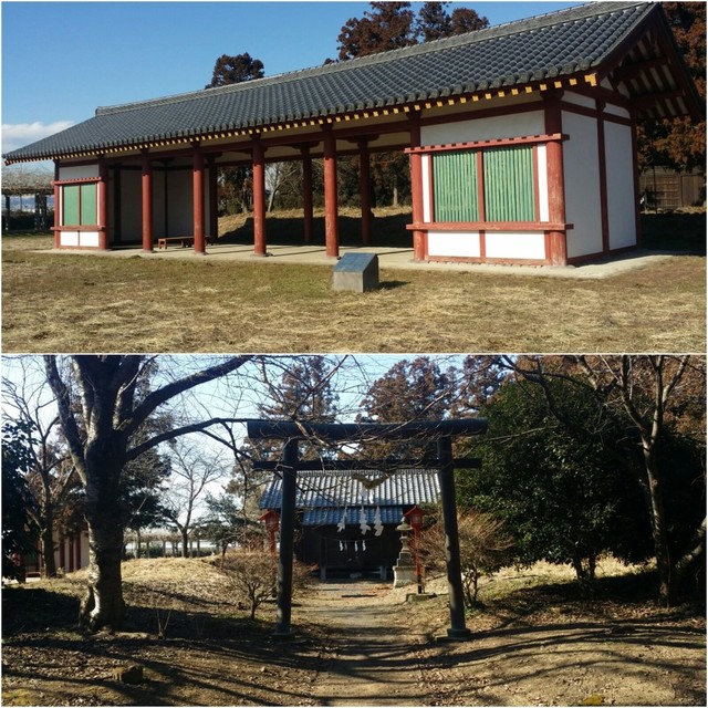 かくだや - 下野国庁迹(国指定迹)复元された前殿で国府の役人が朝贺