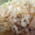 ラーメン二郎 - きれいなアブラ