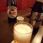 荒井屋 - ビール650円とサービスで頂いたお屠蘇