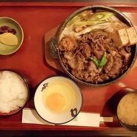 荒井屋 本店 - 牛鍋定食1400円