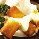 ◇Crispy cheese spring rolls/burdock chips