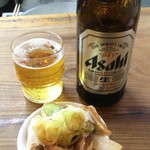 特麺コツ一丁ラーメン - 瓶ビール 500円