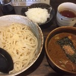 Kominka Izakaya Sakanaya - ♪濃厚チーズカレーつけ麺（ミニごはん付）中盛りサービス¥800