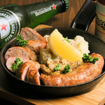 Grilled Extra Thick Sausage - Authentic Meat Meat Sausage -