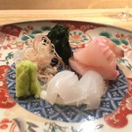 荒木町たつや - 鰆とアオリイカのお作り