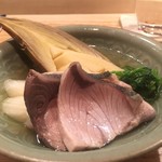 荒木町たつや - ブリとセリとタケノコのお鍋