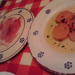 バラッカASHIYA - 前菜。生ハムでビールが進む！