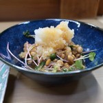 家庭料理 小川 - かいわれ納豆