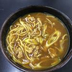 若松 - 出前でカレー蕎麦740円、旨し