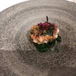 北海道産雲子のムニエル　ちぢみほうれん草に乗せて焦がしバターのソースで