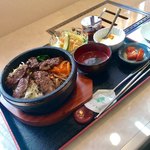 Yakiniku Tsubakiyama - カルビ石焼きビビンバ １５００円