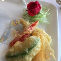 花梨 - アボガドとキノコの中華天麩羅