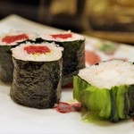 鮨 井上 - 鉄火巻と広島菜巻