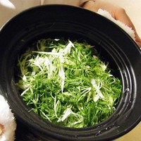 日本料理 太月 - 九条ネギを土鍋ご飯に。