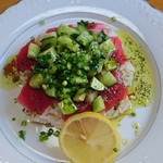 千歳鮨 - イタリアン生チラシ(マグロ、ホタテ)